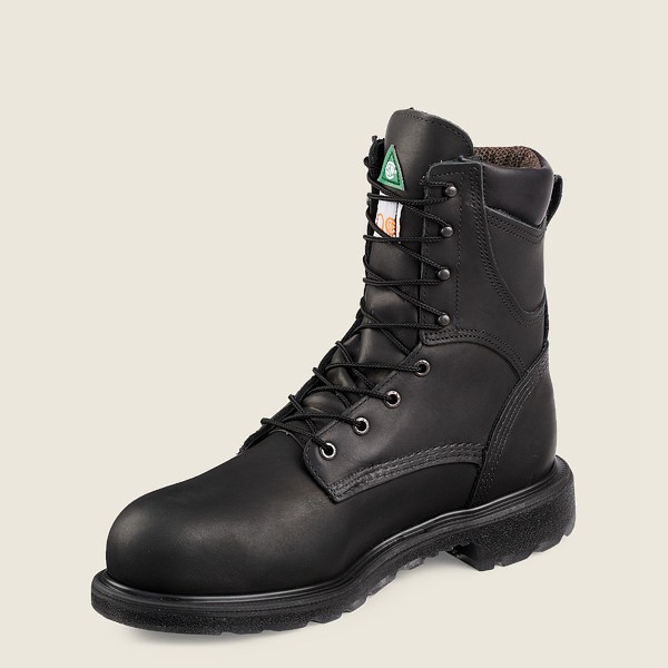 Red Wing Mens Supersole® 2.0 - 8-inch Insulated Waterproof Csa Toe - Safety Boots Black - 5724GWILT